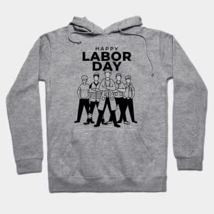 Happy Labor Day Illustration Hoodie